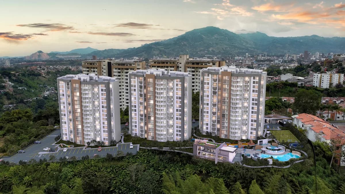 Render del proyecto Canaán living en Pereira